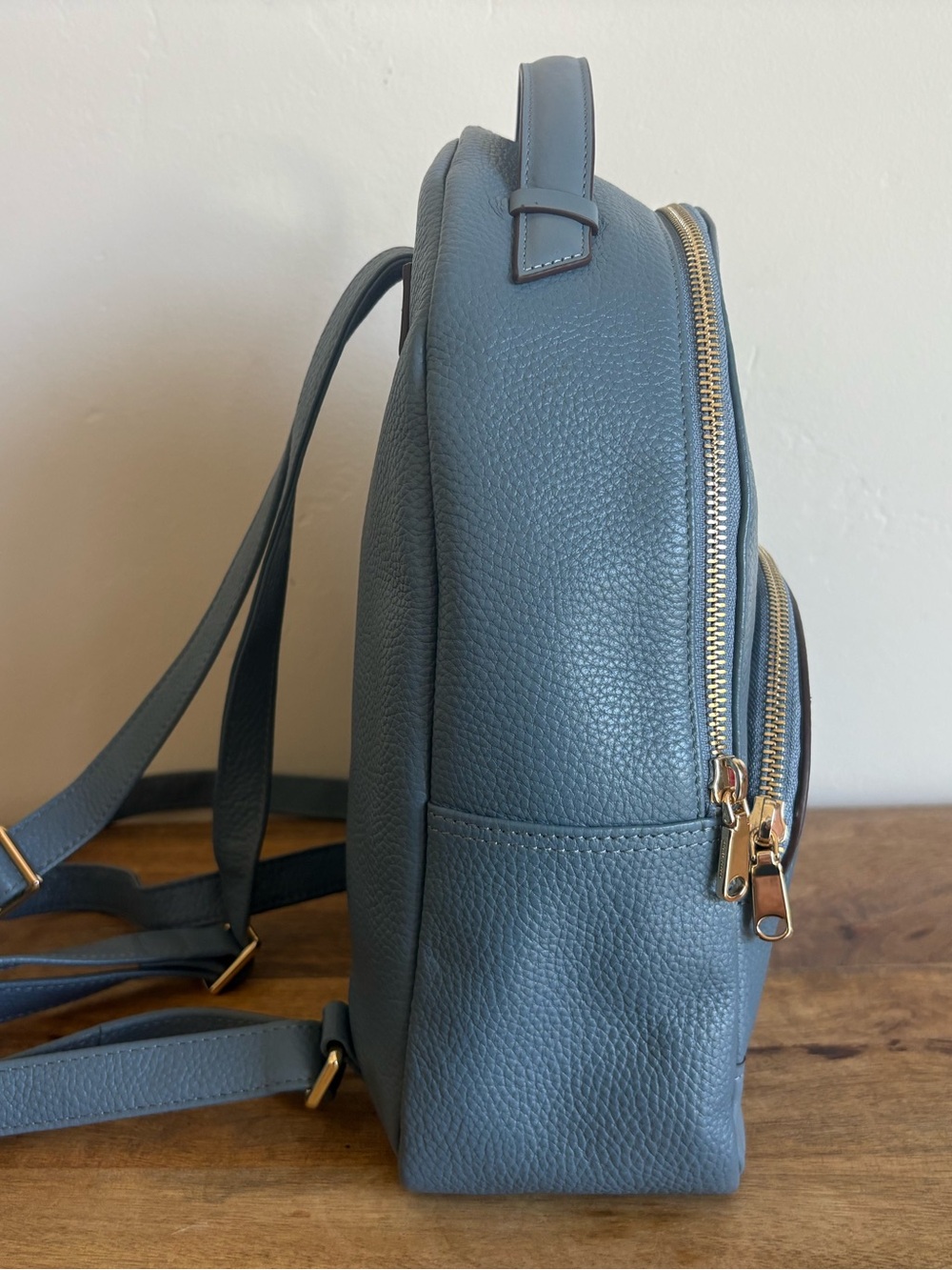 Radley Blue Pebbled Leather Mini Backpack - Picture 11 of 13